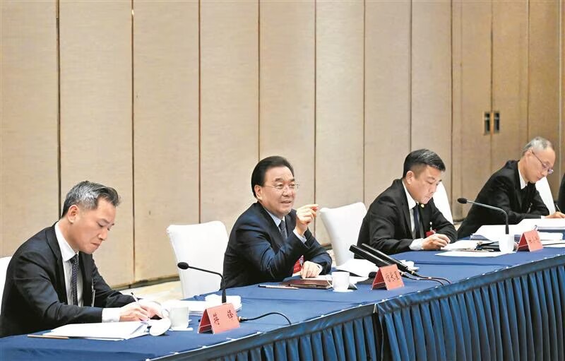 信長星參加無錫代表團(tuán)審議